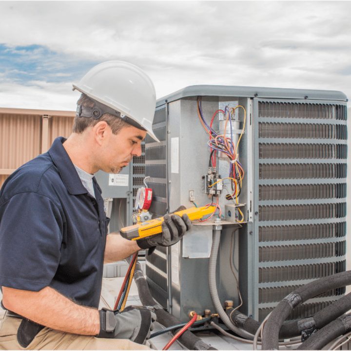 Stratford Duct Cleaning certified duct cleaning technician on a service call in Stratford, Ontario